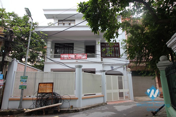 Large unfurnished house available for rent in Cau Giay district, Hanoi.